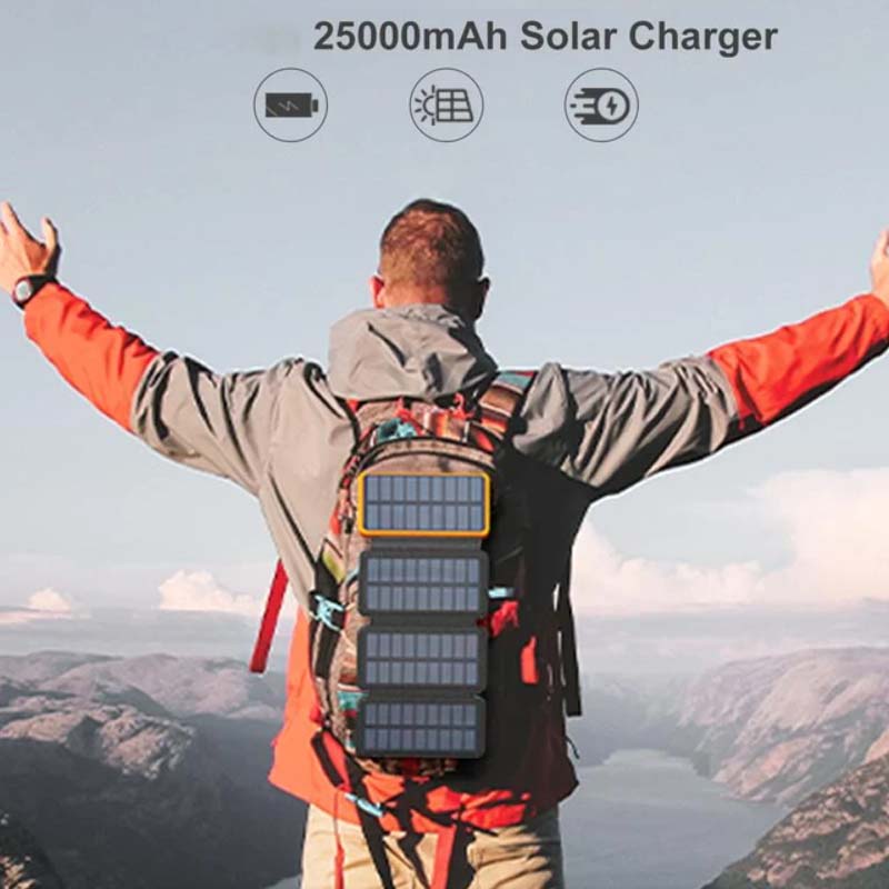 PowerFold | Batteria Portatile Pieghevole Impermeabile a Energia Solare