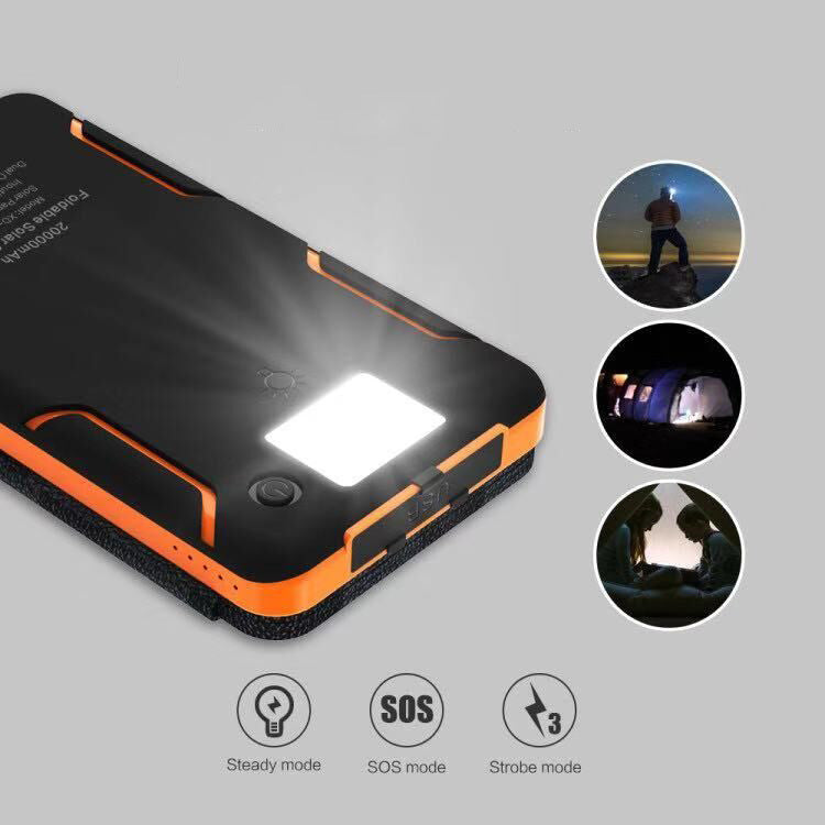 PowerFold | Batteria Portatile Pieghevole Impermeabile a Energia Solare