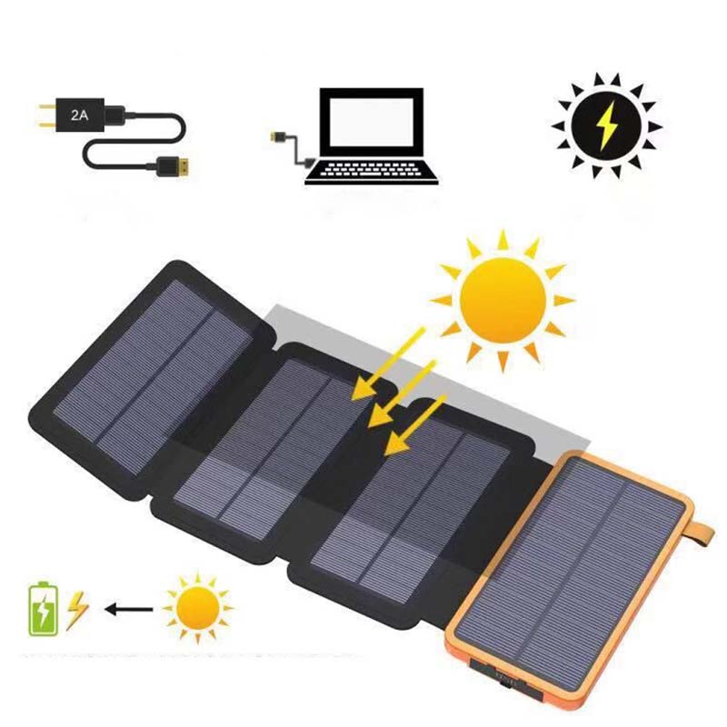 PowerFold | Batteria Portatile Pieghevole Impermeabile a Energia Solare