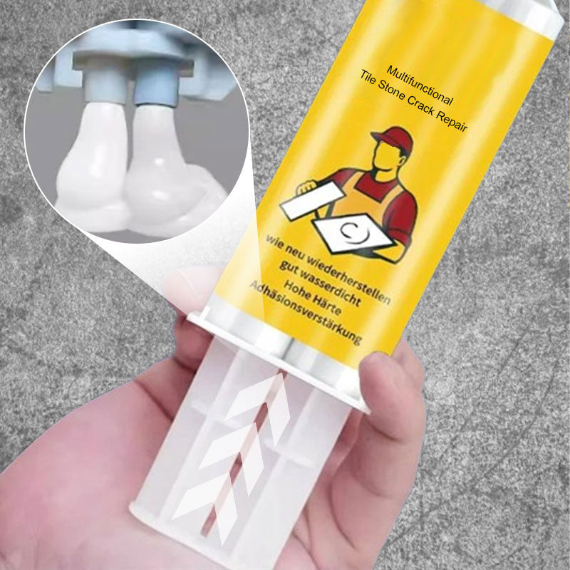 Set di riparazione per piastrelle e pietre LuxuraFix | Set di alta qualità per una riparazione senza sforzo di piastrelle e pietre