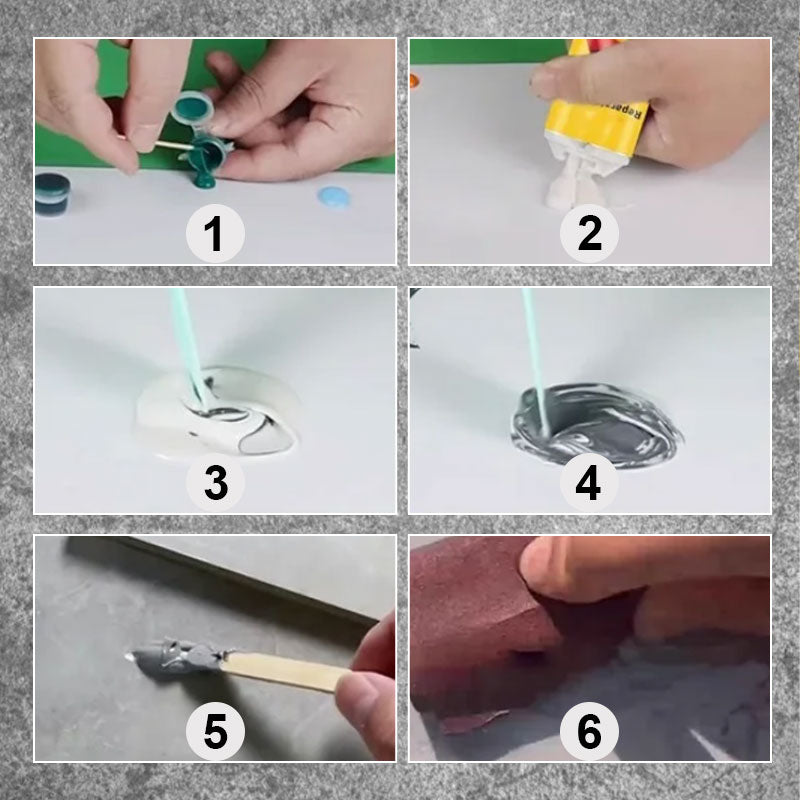 Set di riparazione per piastrelle e pietre LuxuraFix | Set di alta qualità per una riparazione senza sforzo di piastrelle e pietre