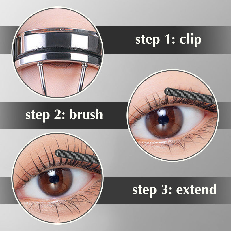 Mascara 3D Curling Metallizzato - Impermeabile e Lunga Durata