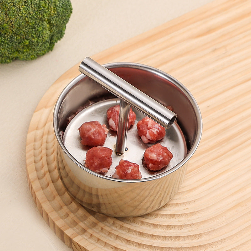 MeatShaper - Stampino in acciaio inox per polpette in cucina