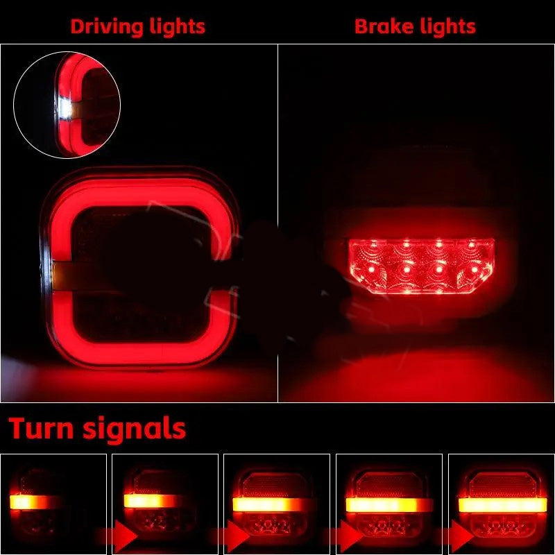 LuxLumen Set di Lampade per Rimorchi | Illuminazione elegante per una visibilità e sicurezza ottimali
