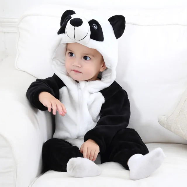 Tutina per neonati | Tutina in pile per bambini | Onesie animale | Wolklin