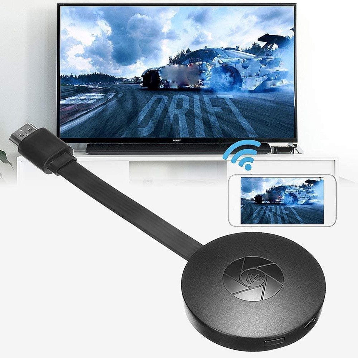 Streamora Stick HDMI Wireless | Streaming Full HD | Plug & Play | Compatibile con iOS, Android e Windows