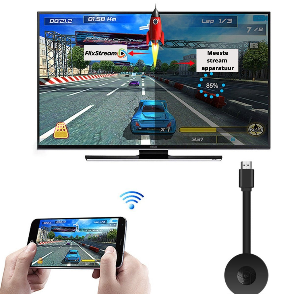 Streamora Stick HDMI Wireless | Streaming Full HD | Plug & Play | Compatibile con iOS, Android e Windows