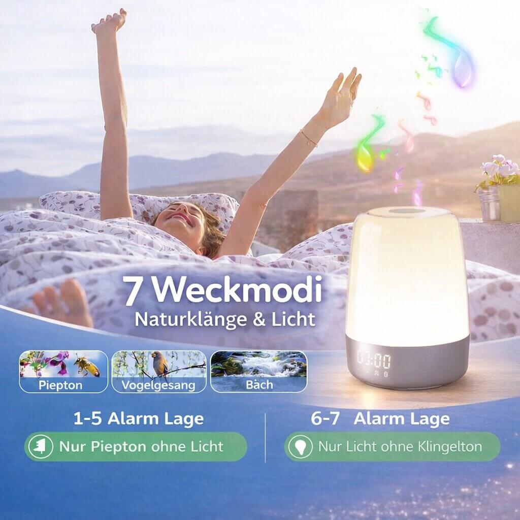 Sveglia con luce naturale | Lampada per luce diurna | Wake Up Light | LichtRise