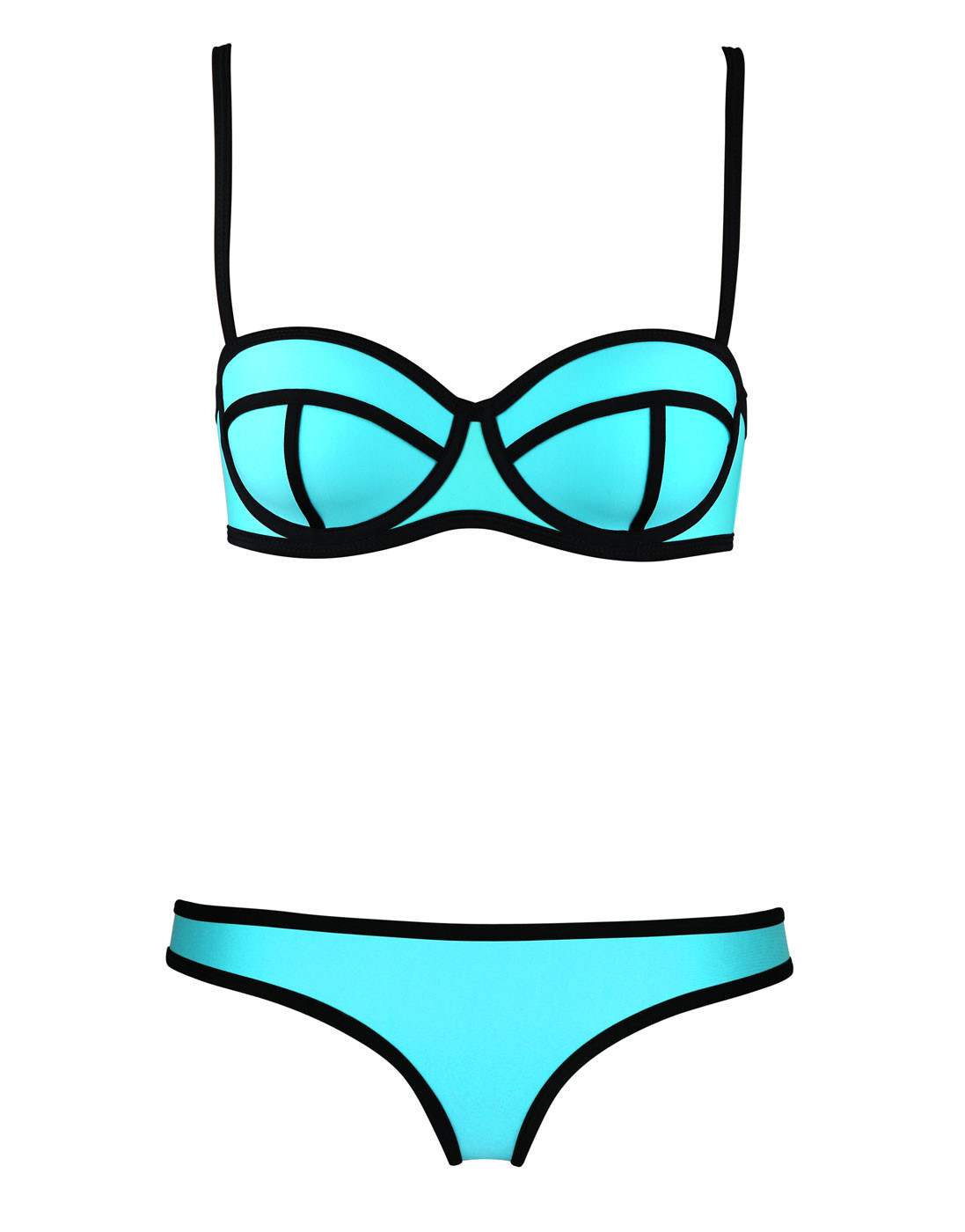 Amara™ Costumi con Linee Sfavillanti