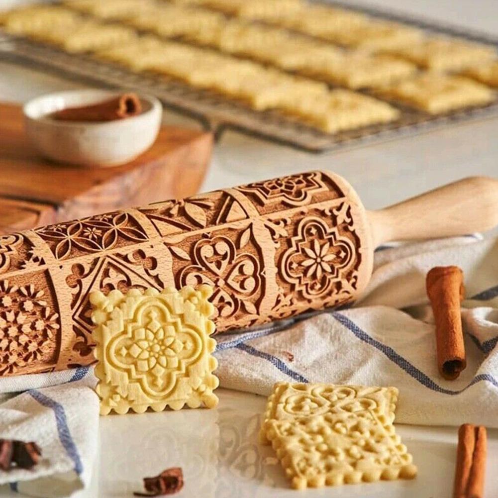Mattarello con motivo | Rullo per pasta con formine per Natale | TeigForm