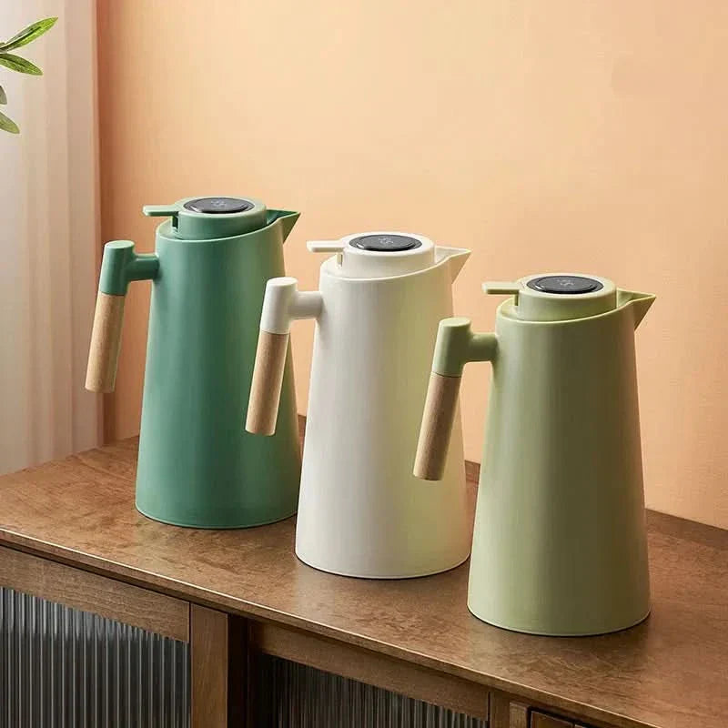 Thermos con indicatore di temperatura | Caraffa isolante da 1 litro per caffè e tè | Heatina