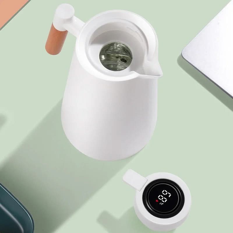 Thermos con indicatore di temperatura | Caraffa isolante da 1 litro per caffè e tè | Heatina