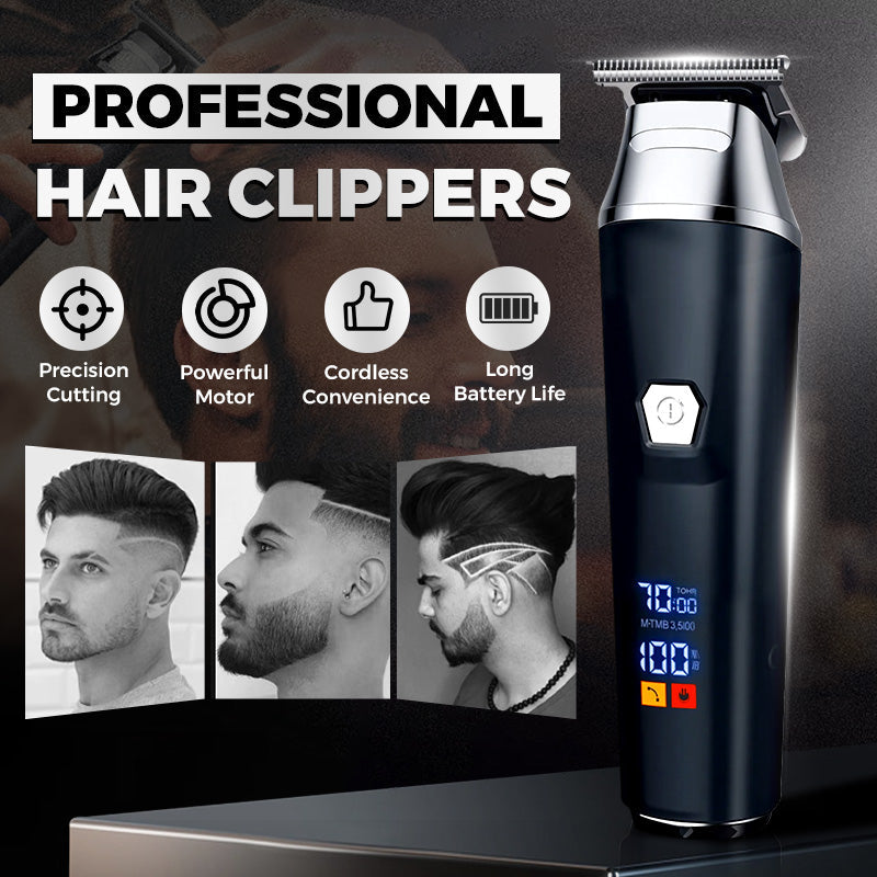 Macchina da taglio per capelli | Rasoio per barba con display digitale | TrimLux