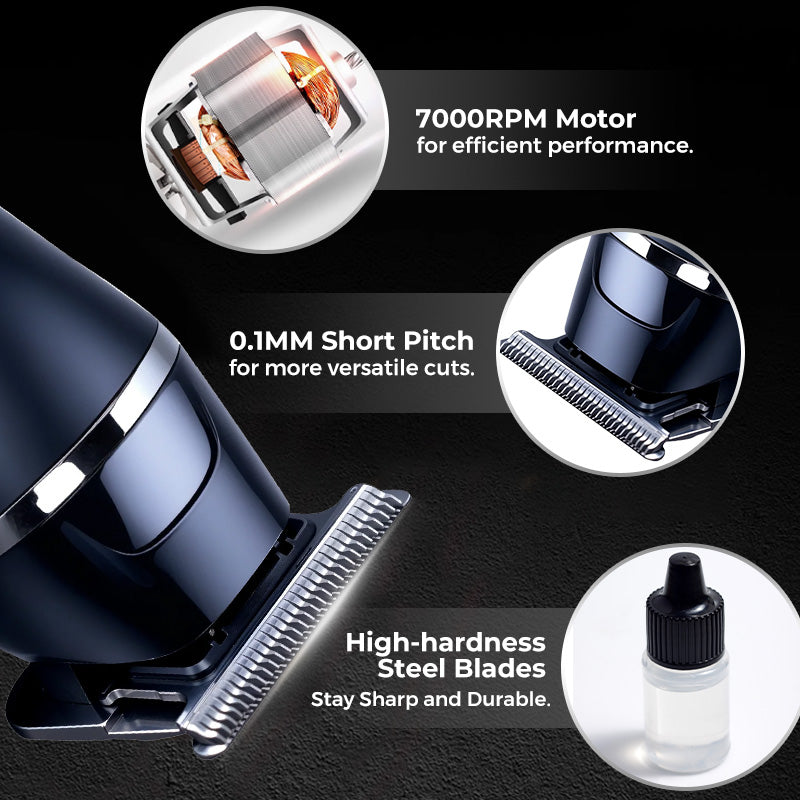 Macchina da taglio per capelli | Rasoio per barba con display digitale | TrimLux