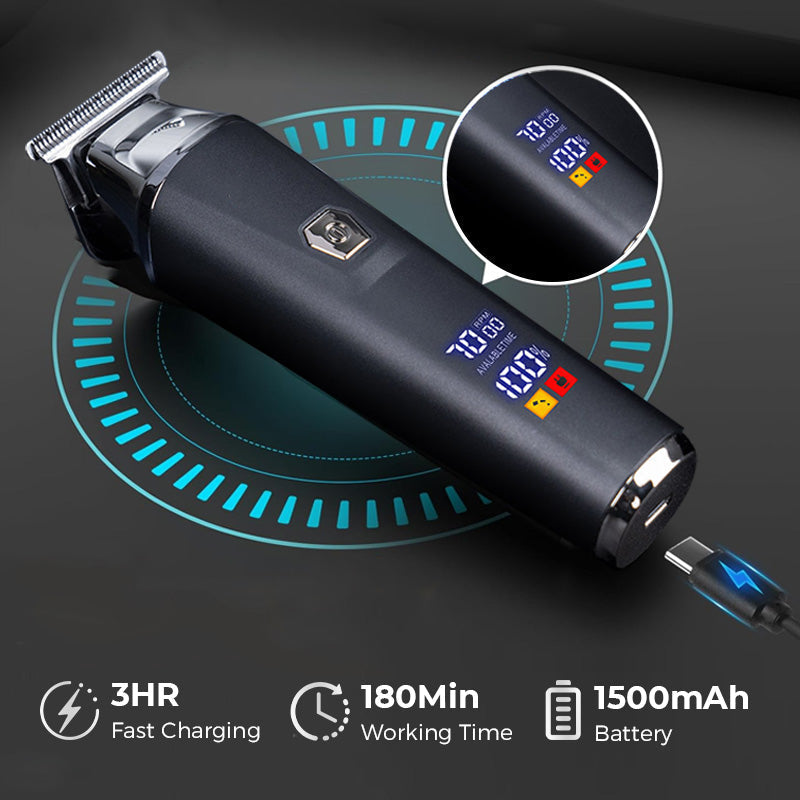 Macchina da taglio per capelli | Rasoio per barba con display digitale | TrimLux