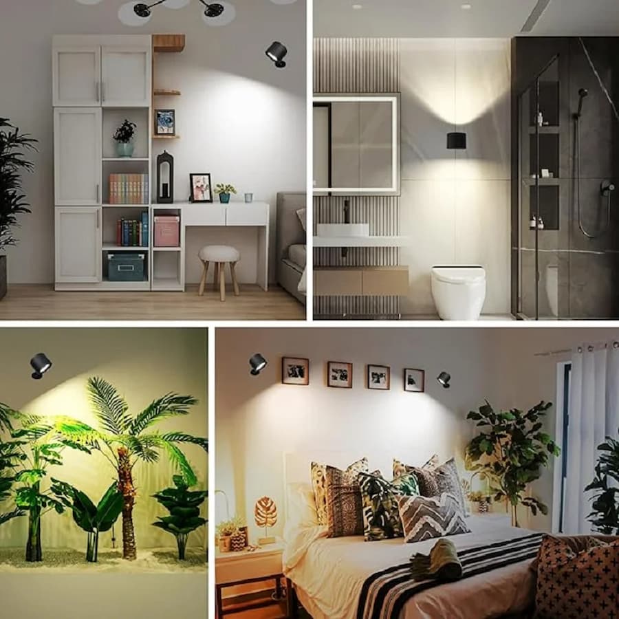 DuoLumen - Lampada da parete LED magnetica a doppio lato