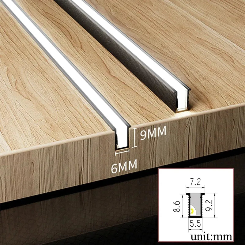 Barra di Luce LED Sottopensile a Profilo Basso con Lunghezza Regolabile