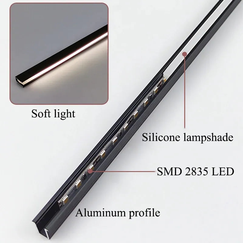 Barra di Luce LED Sottopensile a Profilo Basso con Lunghezza Regolabile