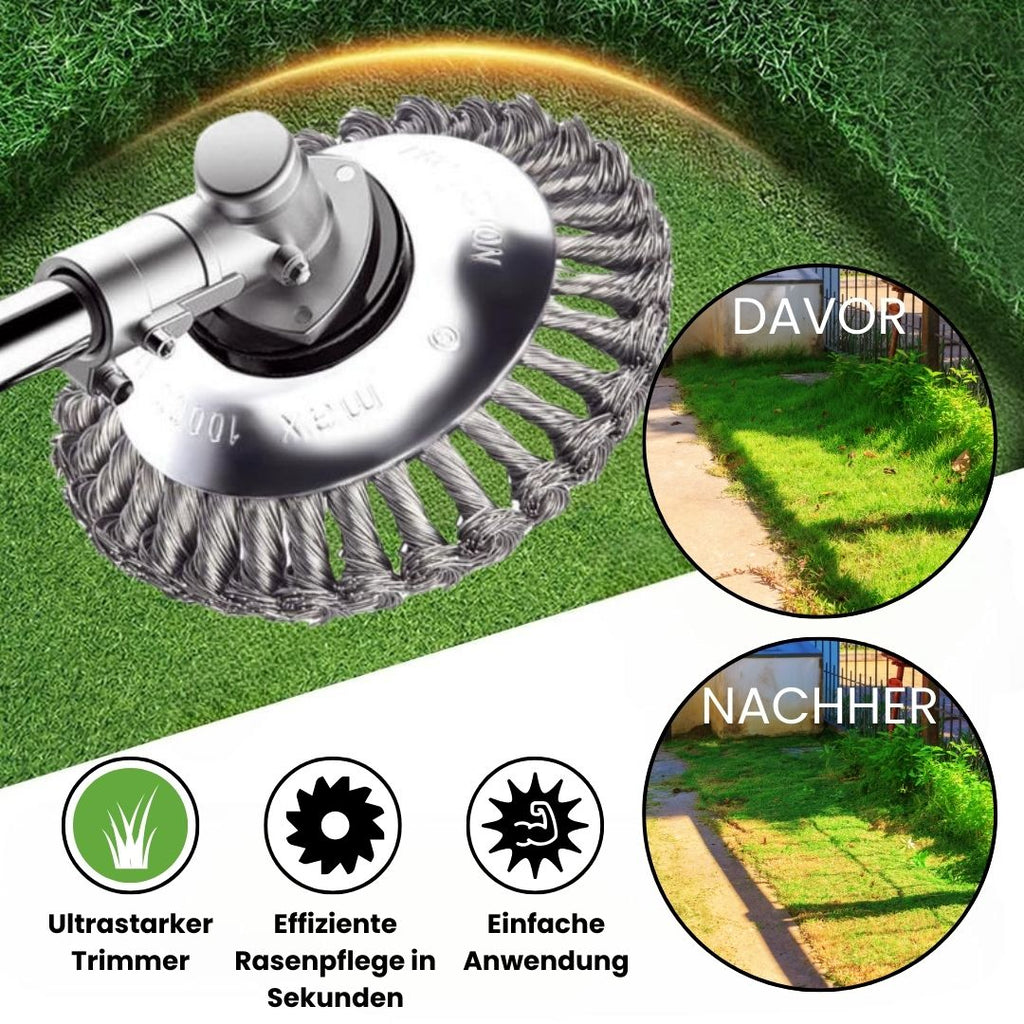 Spazzola per diserbo per decespugliatore | Eliminare le erbacce | GartenStahl