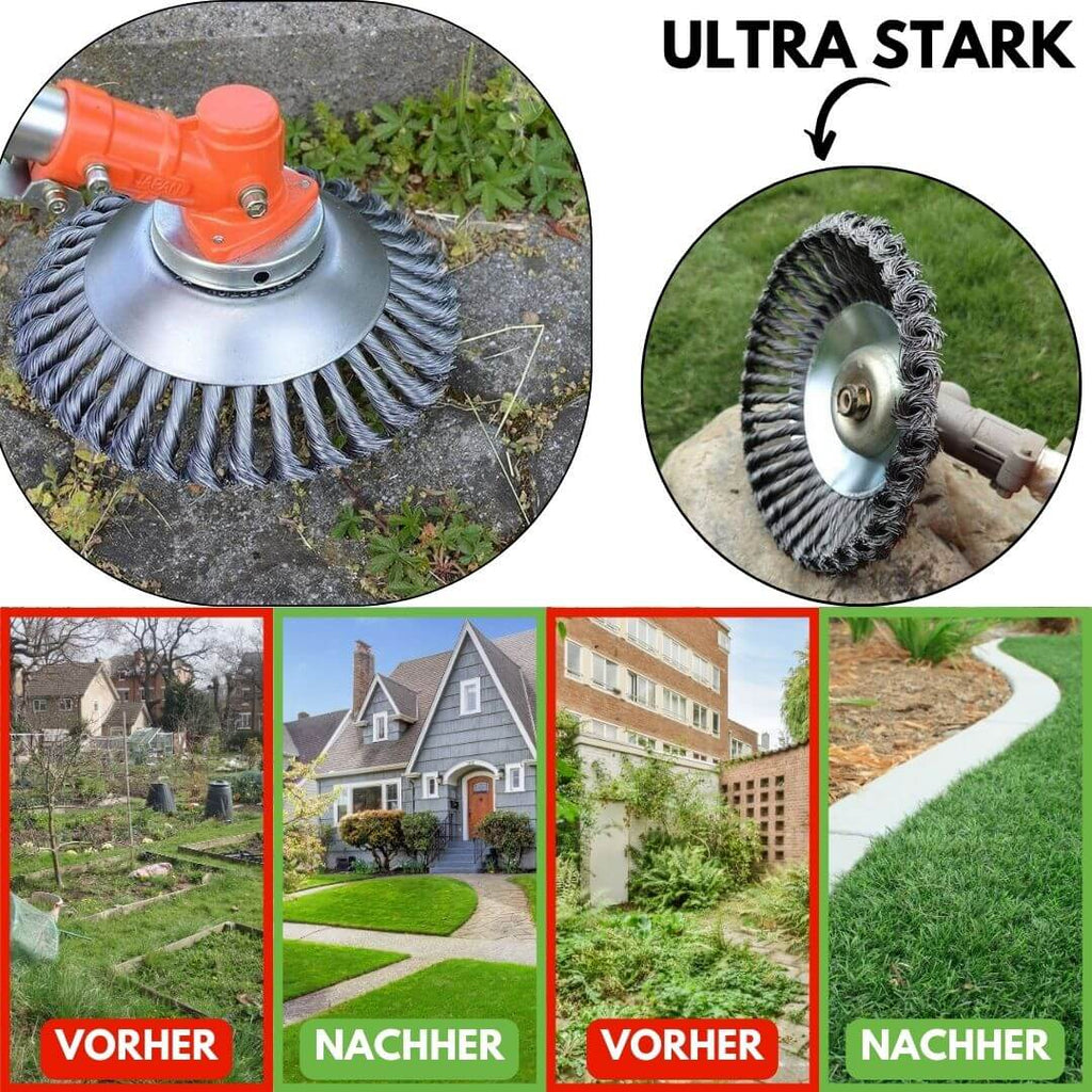 Spazzola per diserbo per decespugliatore | Eliminare le erbacce | GartenStahl