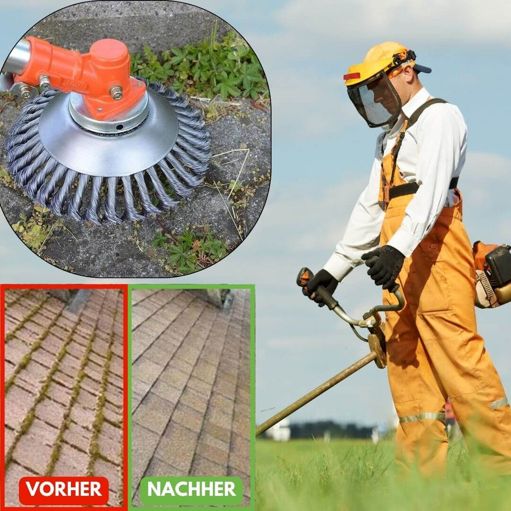 Spazzola per diserbo per decespugliatore | Eliminare le erbacce | GartenStahl