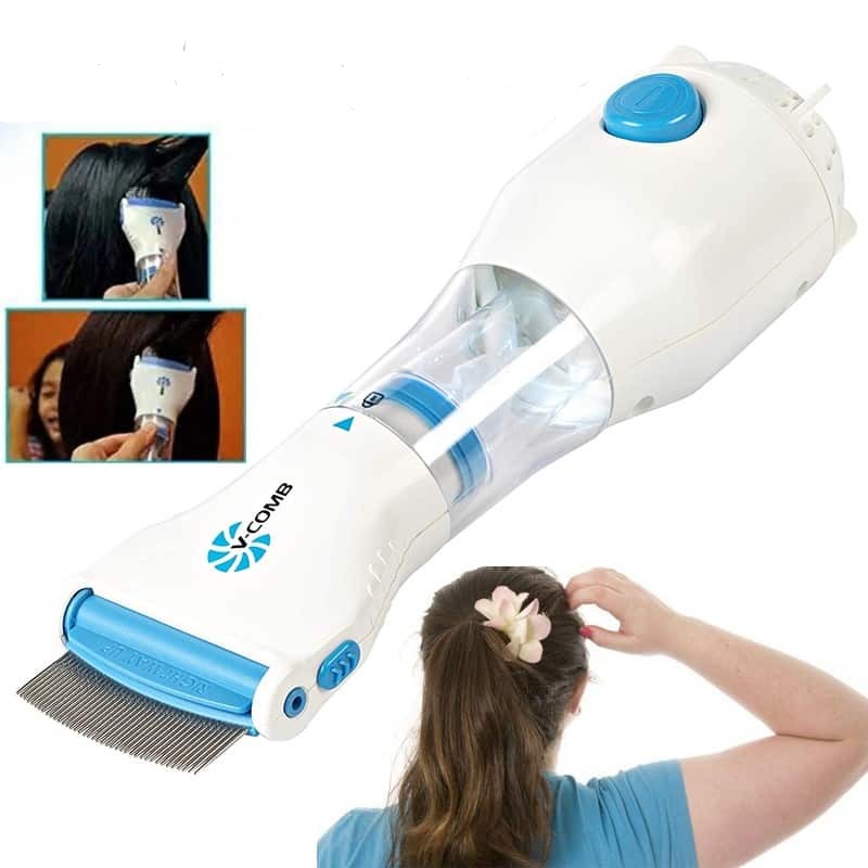 Brehn | Rimuovi pidocchi elettrico | Tecnologia di aspirazione a vuoto | Sistema di denti in acciaio inossidabile | Estrazione di lendini senza sostanze chimiche | Luce di controllo LED integrata | Incluso filtro igienico