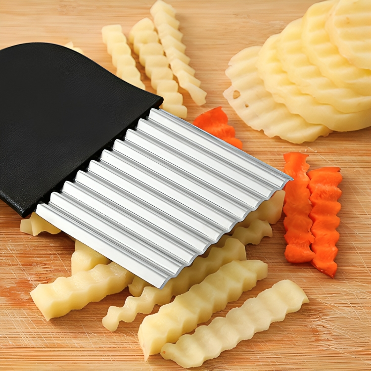 RippleCutter - Raspador di Cucina a Forma di Ondina in Acciaio Inossidabile