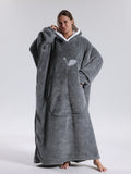 Coperta Hoodie | Coperta con maniche | Pullover coperta portatile | CaldoHood