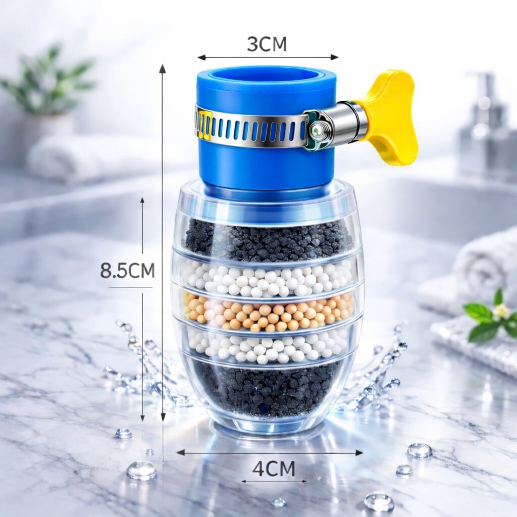 Filtro per rubinetto per allacciamento domestico | Filtro per acqua potabile per acqua pulita | PureFlow