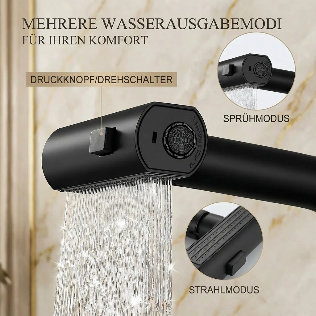 Rubinetto da cucina estraibile | Miscelatore da cucina estraibile con 5 modalità di getto | FlexiHahn