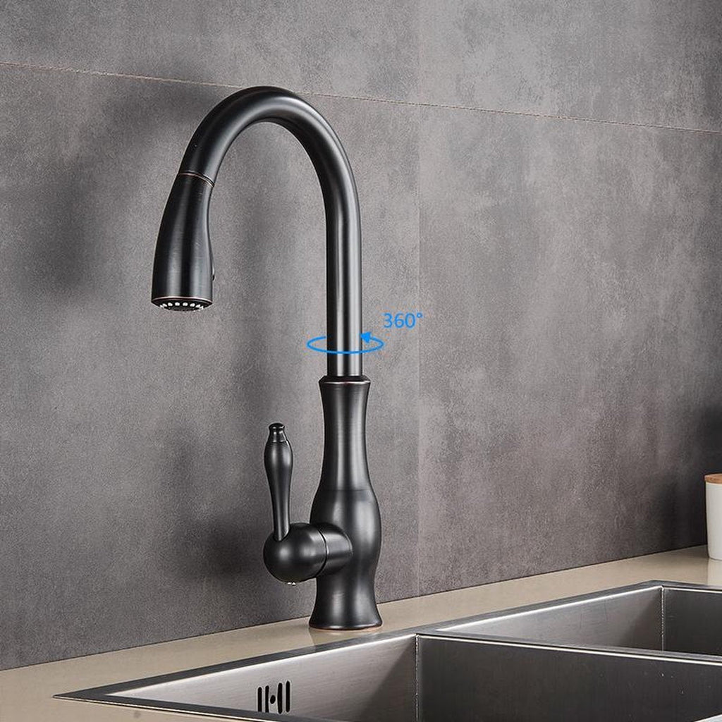Rubinetto per Cucina | Miscelatore da Cucina Estraibile | Rubinetto da Lavello | AquaKraft