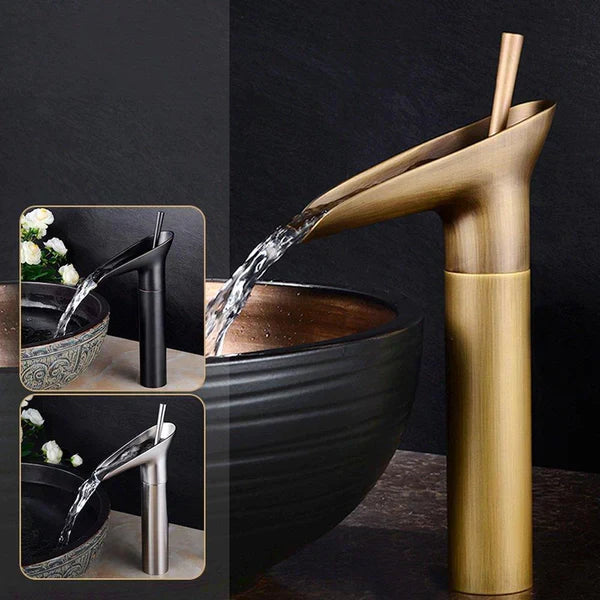 Rubinetto per Cucina e Bagno | Rubinetto a Cascata per Lavabo | Rubinetto Antico | Armaturix