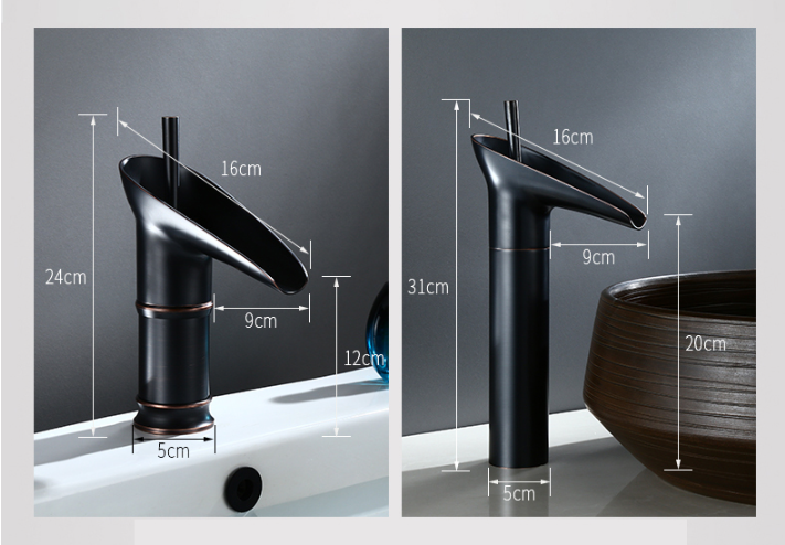 Rubinetto per Cucina e Bagno | Rubinetto a Cascata per Lavabo | Rubinetto Antico | Armaturix