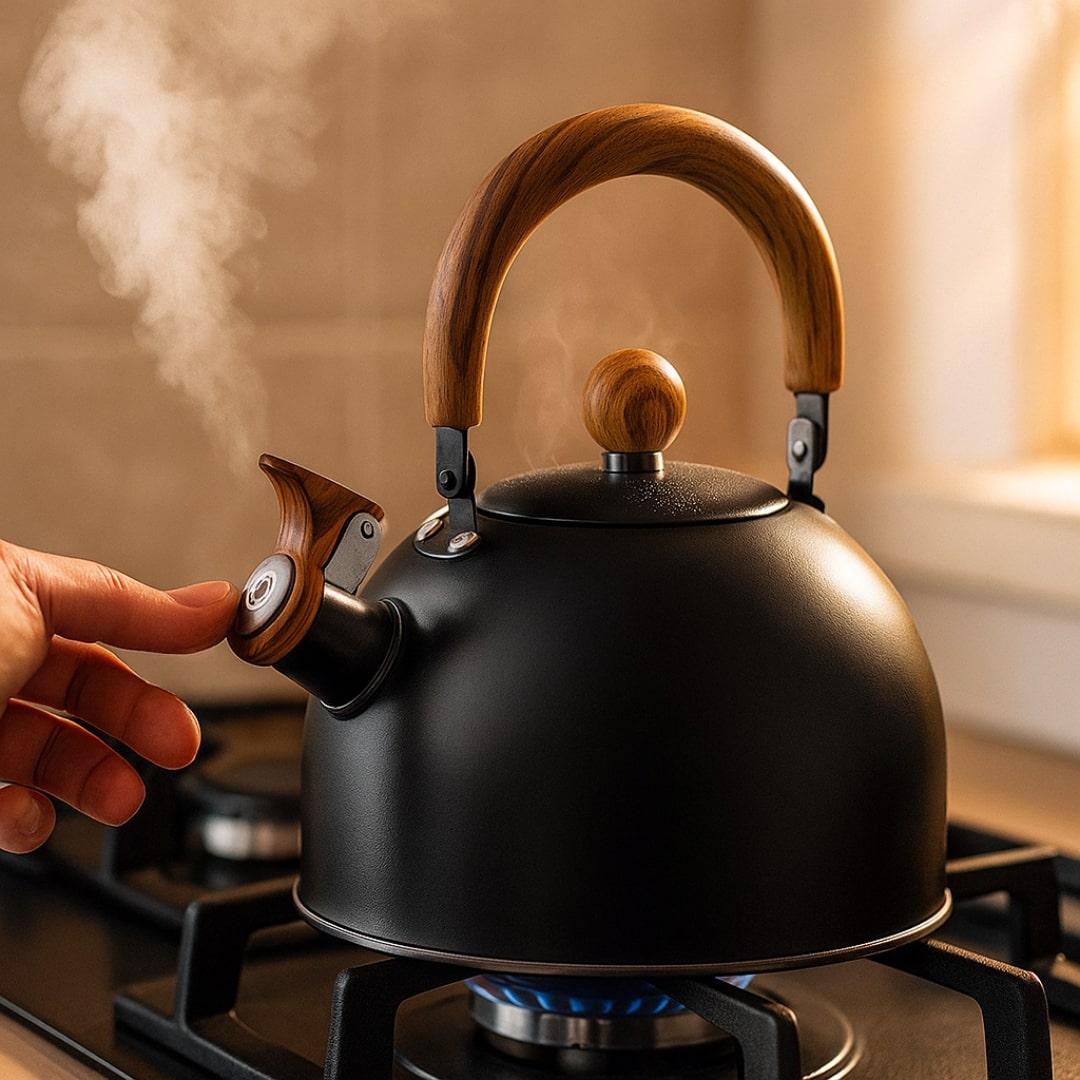 Bollitore per Induzione & Piano Cottura | Kettle in Acciaio Inossidabile in Stile Retro | Kessora