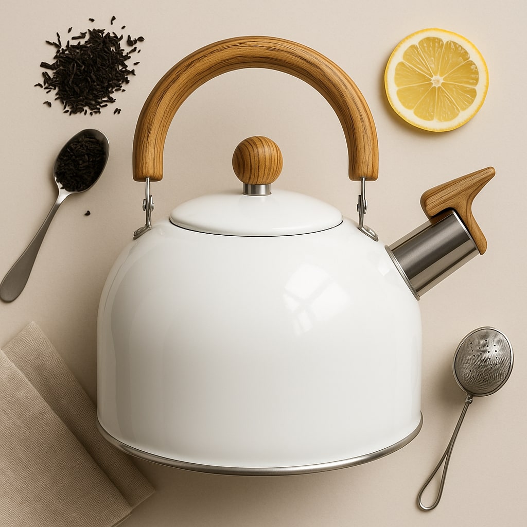 Bollitore per Induzione & Piano Cottura | Kettle in Acciaio Inossidabile in Stile Retro | Kessora