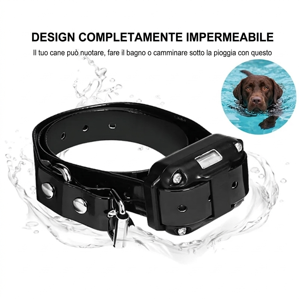 Collare Addestramento Cani Telecomando Regolabile Impermeabile