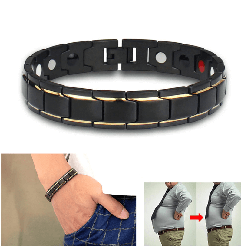 Sandsberg | Bracciale Magnetico per la Salute | Acciaio Inossidabile con Magneti Energetici