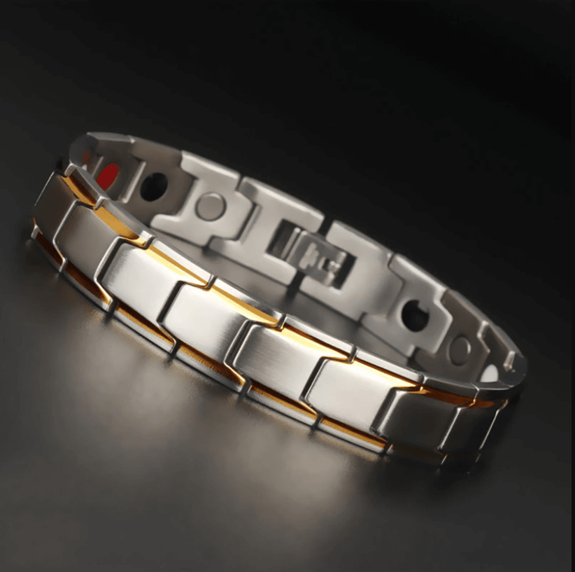 Sandsberg | Bracciale Magnetico per la Salute | Acciaio Inossidabile con Magneti Energetici