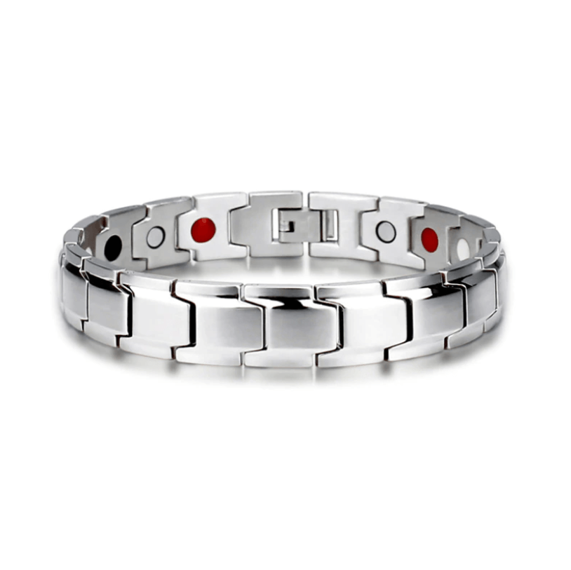 Sandsberg | Bracciale Magnetico per la Salute | Acciaio Inossidabile con Magneti Energetici