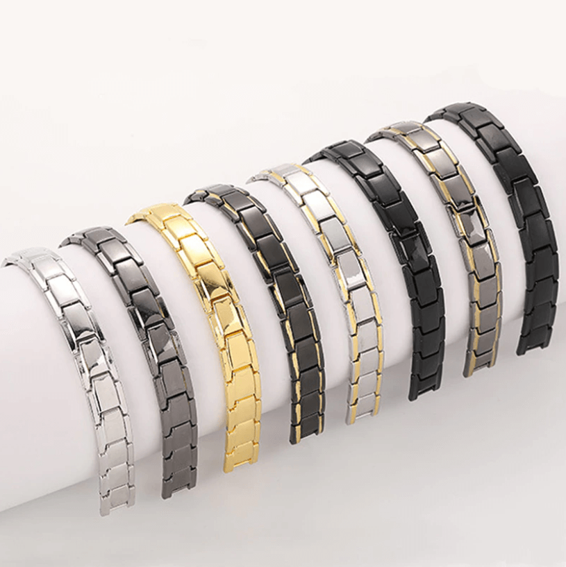 Sandsberg | Bracciale Magnetico per la Salute | Acciaio Inossidabile con Magneti Energetici