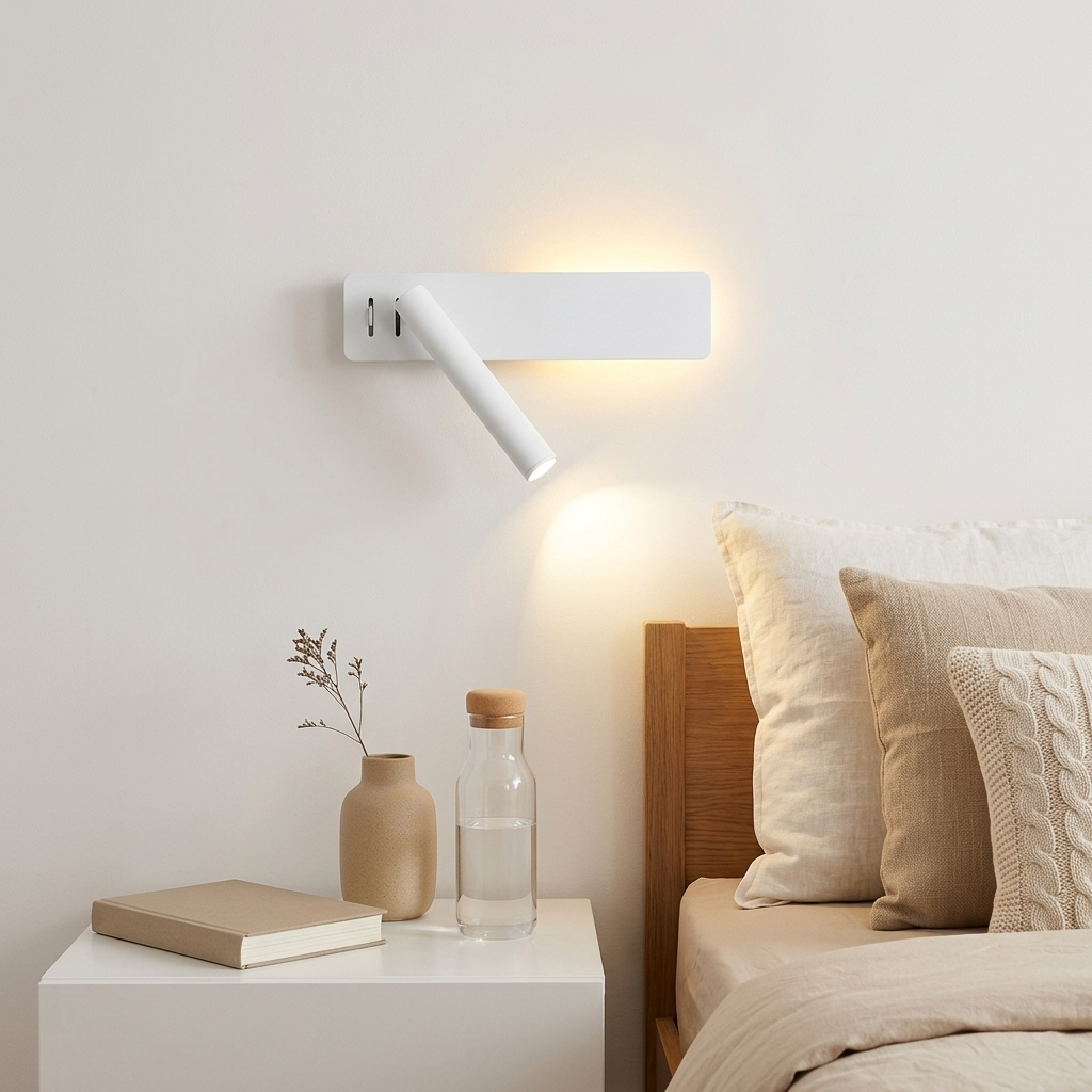 Lampada da Parete LED da Lettura con Braccio Regolabile