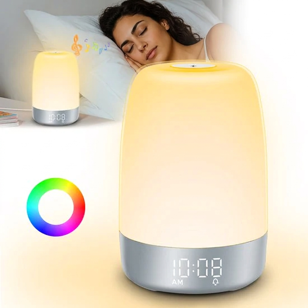 Sveglia Luminosa con Simulazione Alba e Tramonto Lampada LED Smart